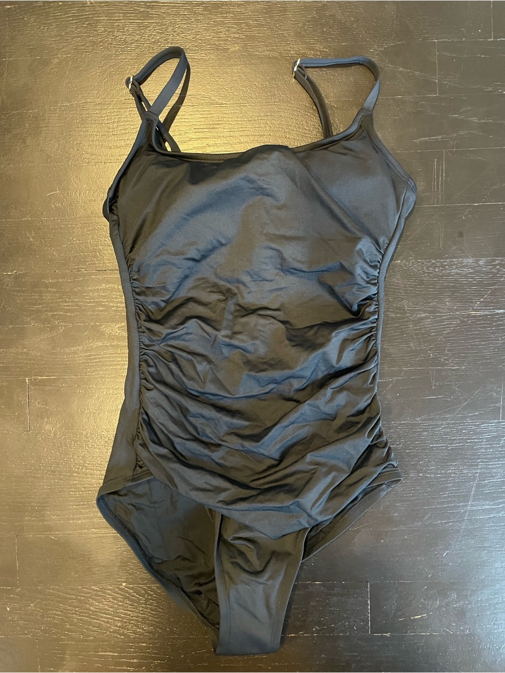Black Ruched NWT One-Piece Swimsuit